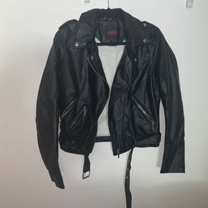 Faux leather jacket